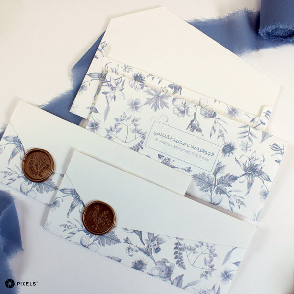 Wax Sealing Envelopes (Garden Blue)