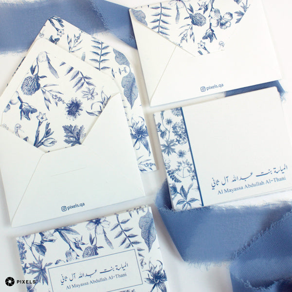 Envelope with liner (Garden Blue)